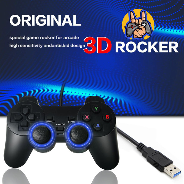 Arcade Box 64G Wired Video Game Machine Box 4K HD Display For PS1/PSP/N64/DC, EU Plug