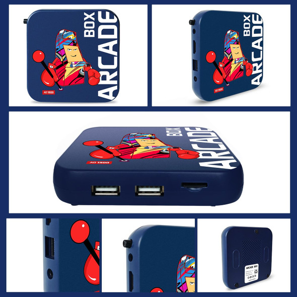 Arcade Box 64G Wireless Video Game Machine Box 4K HD Display For PS1/PSP/N64/DC, AU Plug