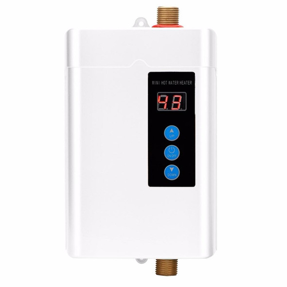 AU Plug 4000W Electric Water Heater With Remote Control Adjustable Temperate(White)
