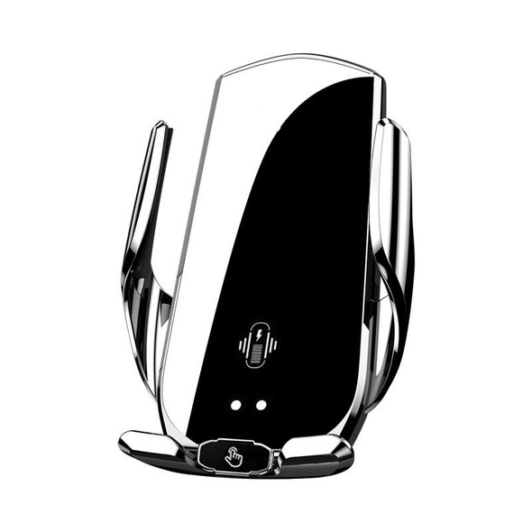 A2 Car Mobile Phone Bracket Wireless 15W Fast Charging Automatic Smart Sensor Stand(Black)