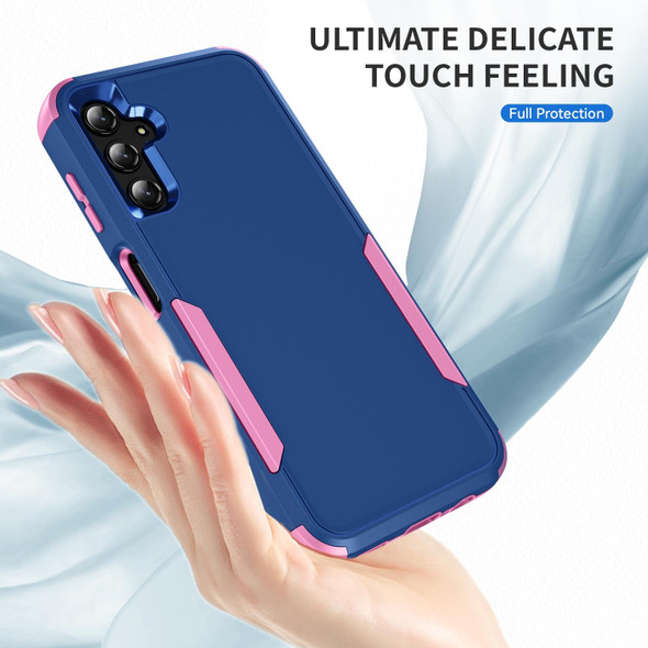 For Samsung Galaxy A14 5G / A14 4G TPU + PC Shockproof Protective Phone Case(Royal Blue + Pink)