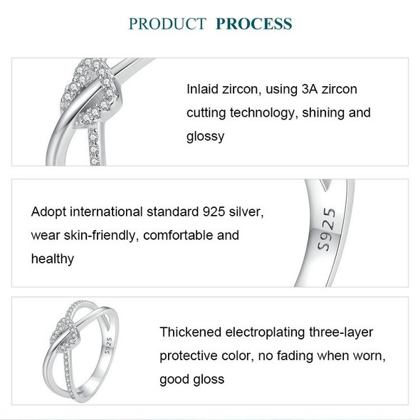 S925 Sterling Silver Plated Gold Heart-Shaped Wrap Double-Layer Rings, Size: 7