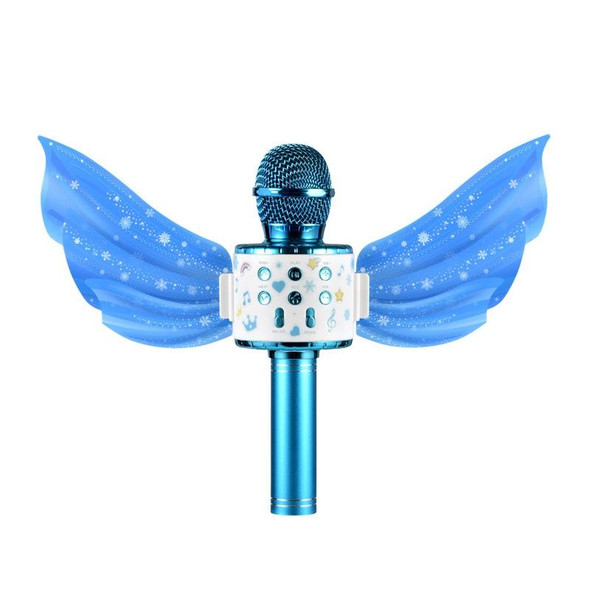 Wireless Bluetooth Microphone Speaker Integrated USB Condenser Microphone(Snow Blue)
