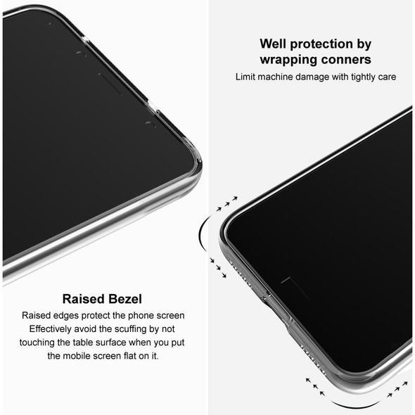 For Google Pixel 8 IMAK UX-5 Series Transparent Shockproof TPU Protective Phone Case(Transparent  Black)