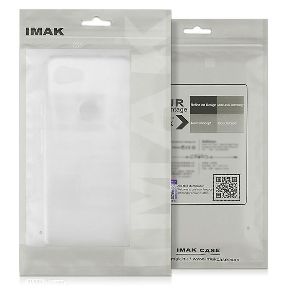 For Google Pixel 8 IMAK UX-5 Series Transparent Shockproof TPU Protective Phone Case(Transparent  Black)