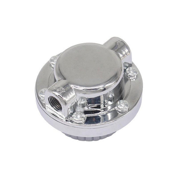 Car 8mm & 10mm Manual Adjustable 1-5psi Fuel Pressure Regulator Valve(Silver)