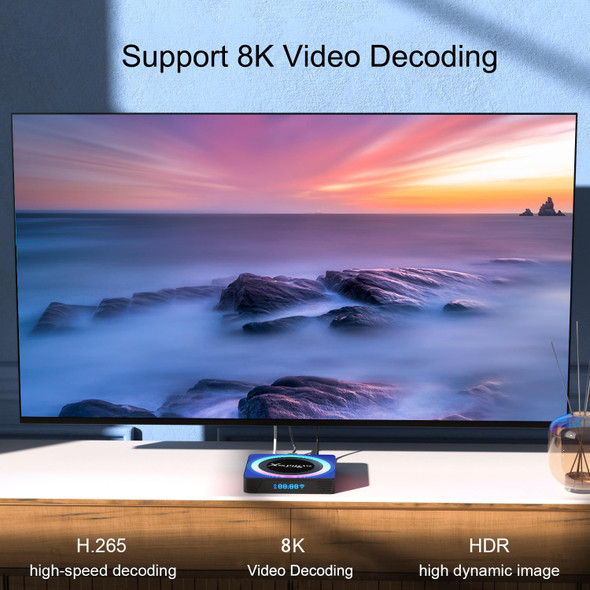 Acrylic X88 Pro 13 8K Ultra HD Android 13.0 Smart TV Box with Remote Control, RK3528 Quad-Core, 2GB+16GB(EU Plug)