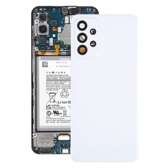 For Samsung Galaxy A23 5G SM-A236A Original Battery Back Cover with Camera Lens Cover(White)