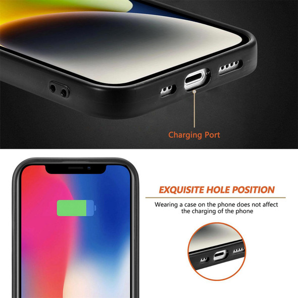 For iPhone XR Carbon Fiber Texture Leatherette Back Cover Phone Case(Black)