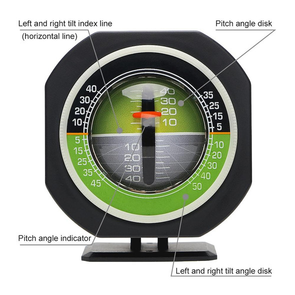 PDY-5 Car Inclinometer Level Meter Car Decoration with LED Light