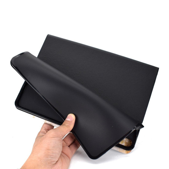 For iPad Pro 11 inch (2018) TPU Horizontal Flip Leatherette Case with Holder & Card Slot & Sleep / Wake-up Function(White Marble)
