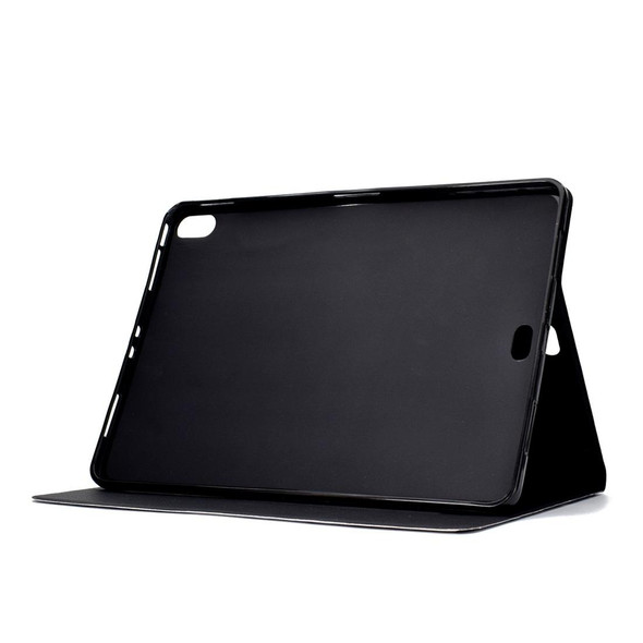 For iPad Pro 11 inch (2018) TPU Horizontal Flip Leatherette Case with Holder & Card Slot & Sleep / Wake-up Function(Blue White Stitching)