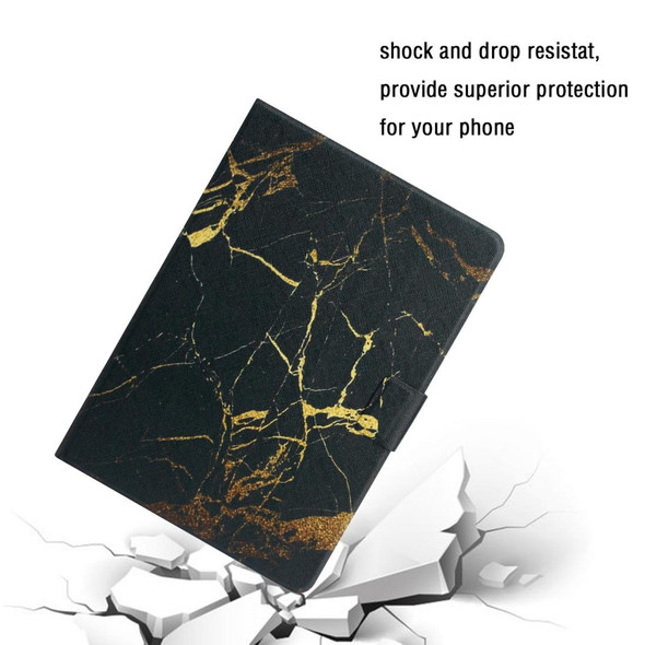 For iPad 11 Pro (2020) Horizontal Flip Leatherette Tablet Case with Holder & Card Slot & Sleep / Wake-up Function(Black Gold)