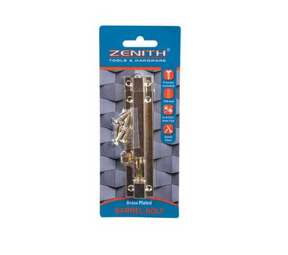 Zenith - Barrel - Brass -bolt+screws (brass 100mm)