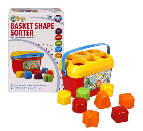 Baby Toy Edu Basket Shape Sorter 18Pc