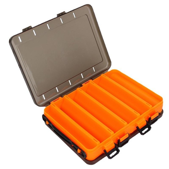 HB326 10 Grids Double Side Luya Tool Box Translucent Bait Organizer(Orange)