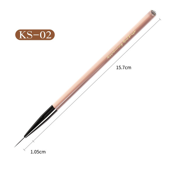 Acrylic Tea Color Pen Brush Beauty Nail Pen Color Painting Drawing Pen Light Therapy Pen(KS02)