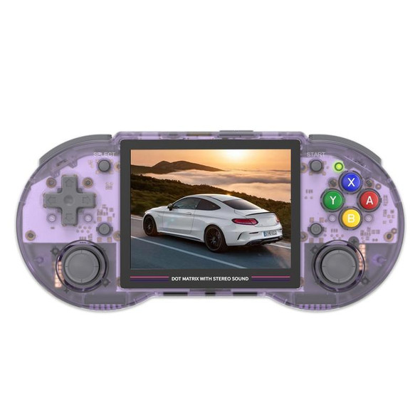 ANBERNIC RG353PS  3.5-Inch IPS Screen Handheld Game Console 2.4G/5G Wifi Linux System Game Player 16GB+256GB 35K Games(Transparent Purple)