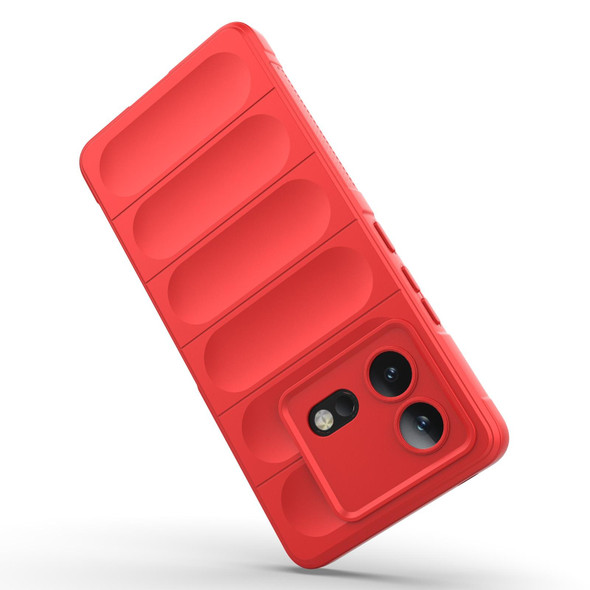 For vivo iQOO Neo8 Magic Shield TPU + Flannel Phone Case(Red)