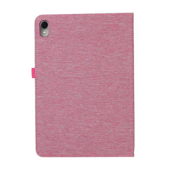 For Huawei MatePad Air 11.5 inch Fabric Leatherette Tablet Case(Rose Red)