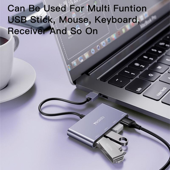 Yesido HB12 4 in 1 USB Multifunction Docking Station HUB Adapter