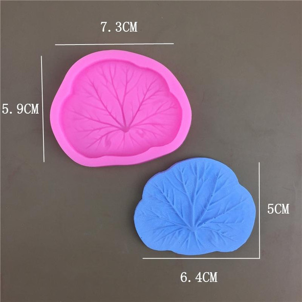 5pcs Lotus Leaf Silicone Epoxy Fondant Decoration Mold, Size: Medium