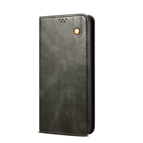 For OnePlus Nord CE 3 Oil Wax Crazy Horse Texture Leatherette Phone Case(Green)