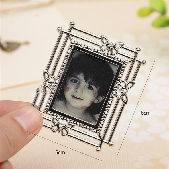 2 PCS Creative Metal Vintage Photo Frame(Butterfly Square)