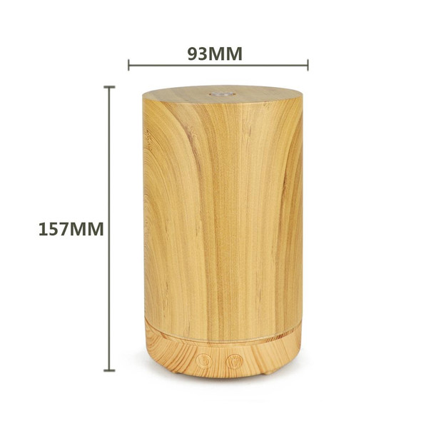 200ml Hollow-out Forest Pattern Wooden Essential Oil Aromatherapy Machine Ultrasonic Humidifier Automatic Alcohol Sprayer, Plug Specification:UK Plug(Light Brown-4)