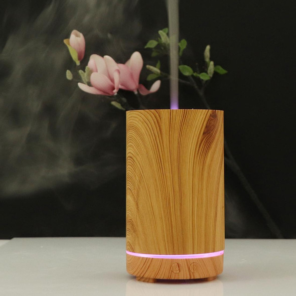 200ml Hollow-out Forest Pattern Wooden Essential Oil Aromatherapy Machine Ultrasonic Humidifier Automatic Alcohol Sprayer, Plug Specification:EU Plug(Light Brown-4)