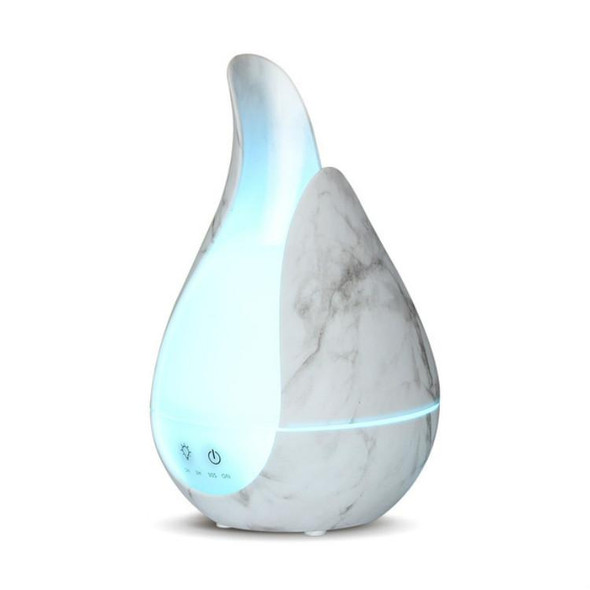 200ml Ultrasound Air Humidifier Aroma Essential Oil Diffuser 7 Colors LED Night Light Cool Mist Maker, Plug Type: EU Plug(Marble Base)