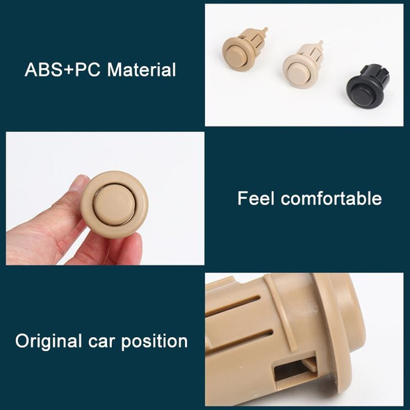 For BMW E90 / F18 Left Driving Car Rear Seat Headrest Switch Button 52207251369-1(Beige)