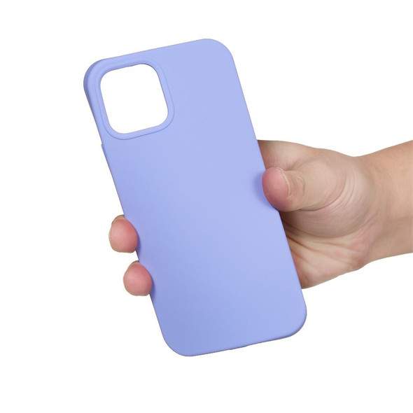 For iPhone 15 Pro Max Solid Color Silicone Phone Case(Purple)