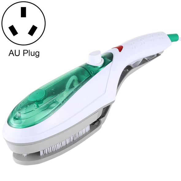 Handheld Garment Steamer Brush Portable Clothes Steam Iron, AU Plug 220V(Green)