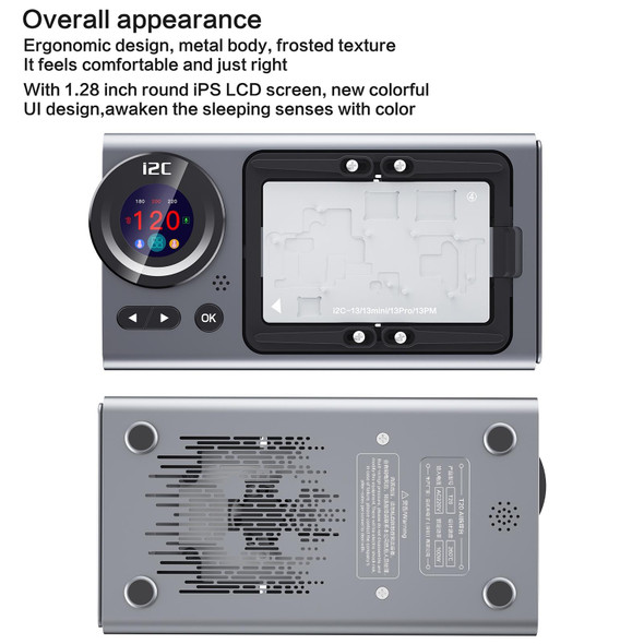 i2C T20 Intelligent Motherboard Middle Layered Heating Platform For iPhone X-14 Series, Plug:US