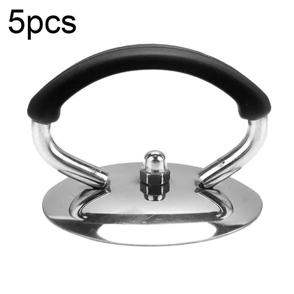 5pcs Universal Silicon Pot Lid Handle Kitchenware Accessories, Style: Blacks Silicon Ring