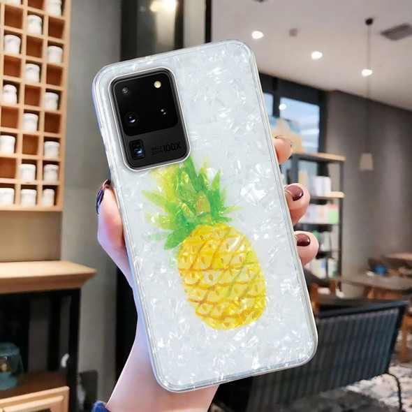 For Samsung Galaxy S20 Ultra IMD Shell Pattern TPU Phone Case(Pineapple)