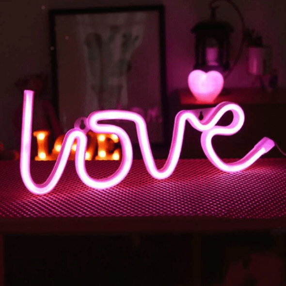 Neon LED Character Lights - Funky Wall Decor for Any Room