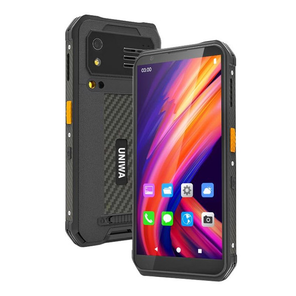 UNIWA M512 Standard Rugged Phone, 4GB+64GB, IP65 Waterproof Dustproof Shockproof, 4100mAh Battery, 5.7 inch Android 12 MTK6762 Octa Core up to 2.0GHz, Network: 4G, NFC (Black)