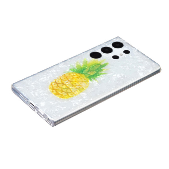 For Samsung Galaxy S22 Ultra 5G IMD Shell Pattern TPU Phone Case(Pineapple)