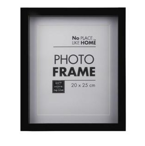 Plastic Shadow Box Picture Frame 20cm x 25cm - Display Case