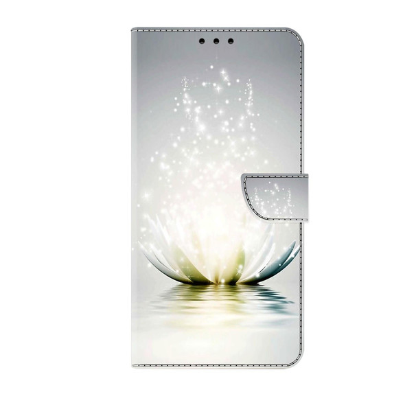 For Samsung Galaxy S21 Ultra Crystal 3D Shockproof Protective Leatherette Phone Case(Light Lotus)