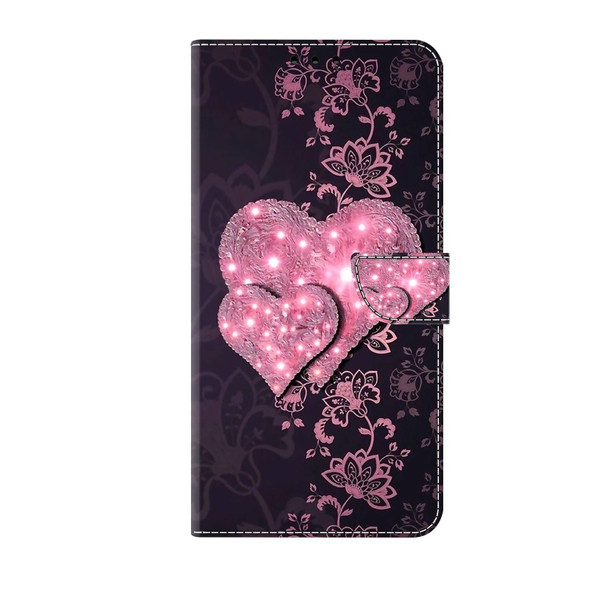 For Samsung Galaxy S21 Ultra Crystal 3D Shockproof Protective Leatherette Phone Case(Lace Love)