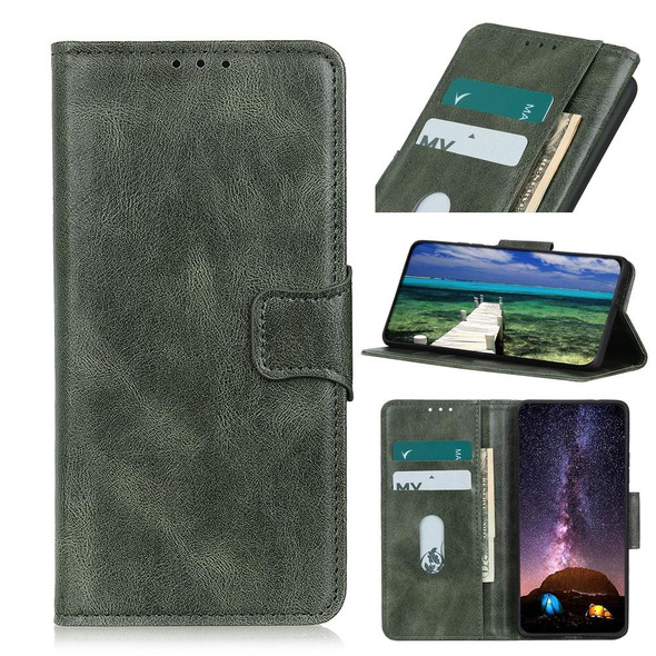 For OnePlus Nord 3 / Ace 2V Mirren Crazy Horse Texture Horizontal Flip Leatherette Phone Case(Dark Green)