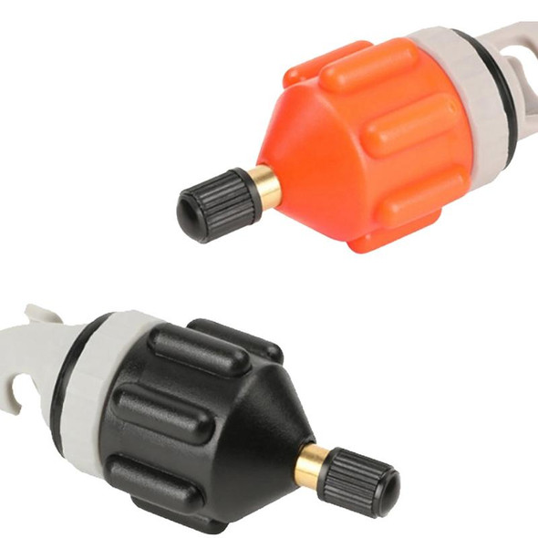 2pcs Surfing Paddle Board Adapter Inflatable Air Valve Conversion Air Nozzle(Orange)