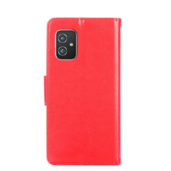 Asus ZenFone 8 ZS590KS Crystal Texture Leatherette Phone Case(Red)