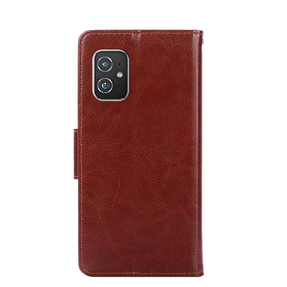 Asus ZenFone 8 ZS590KS Crystal Texture Leatherette Phone Case(Brown)