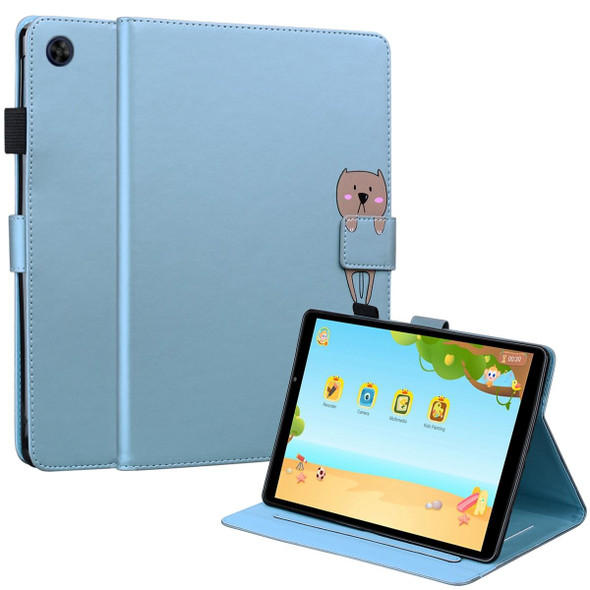 For Huawei MatePad T8 Cartoon Buckle Leatherette Tablet Case(Blue)