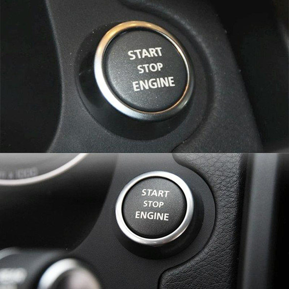 One-key Start Engine Stop Switch Button for Land Rover Freelander 2, Left Driving (Red)