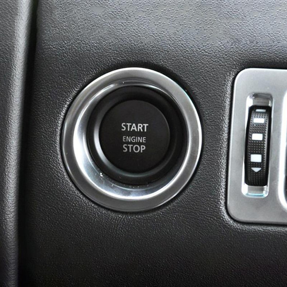 One-key Start Engine Stop Switch Button for Land Rover Range Rover Executive, Left Driving (Red)